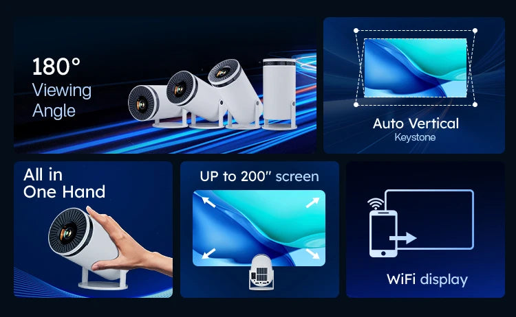 HY300 Android 11 Mini Projector